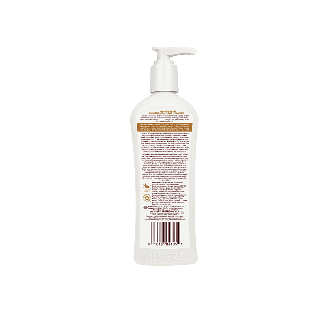 Palmers Cocoa Butter Formula Natural Bronze, Loción Corporal Humectante Autobronceadora