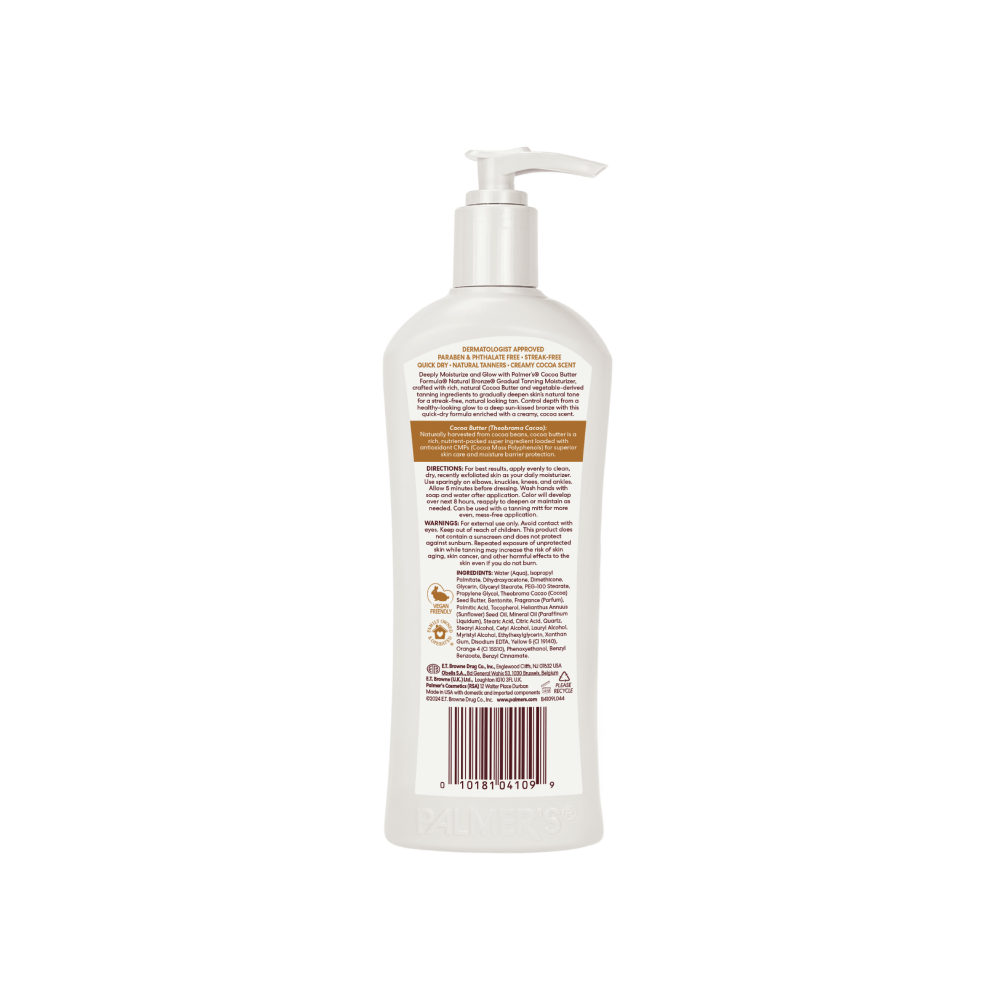 Palmers Cocoa Butter Formula Natural Bronze, Loción Corporal Humectante Autobronceadora