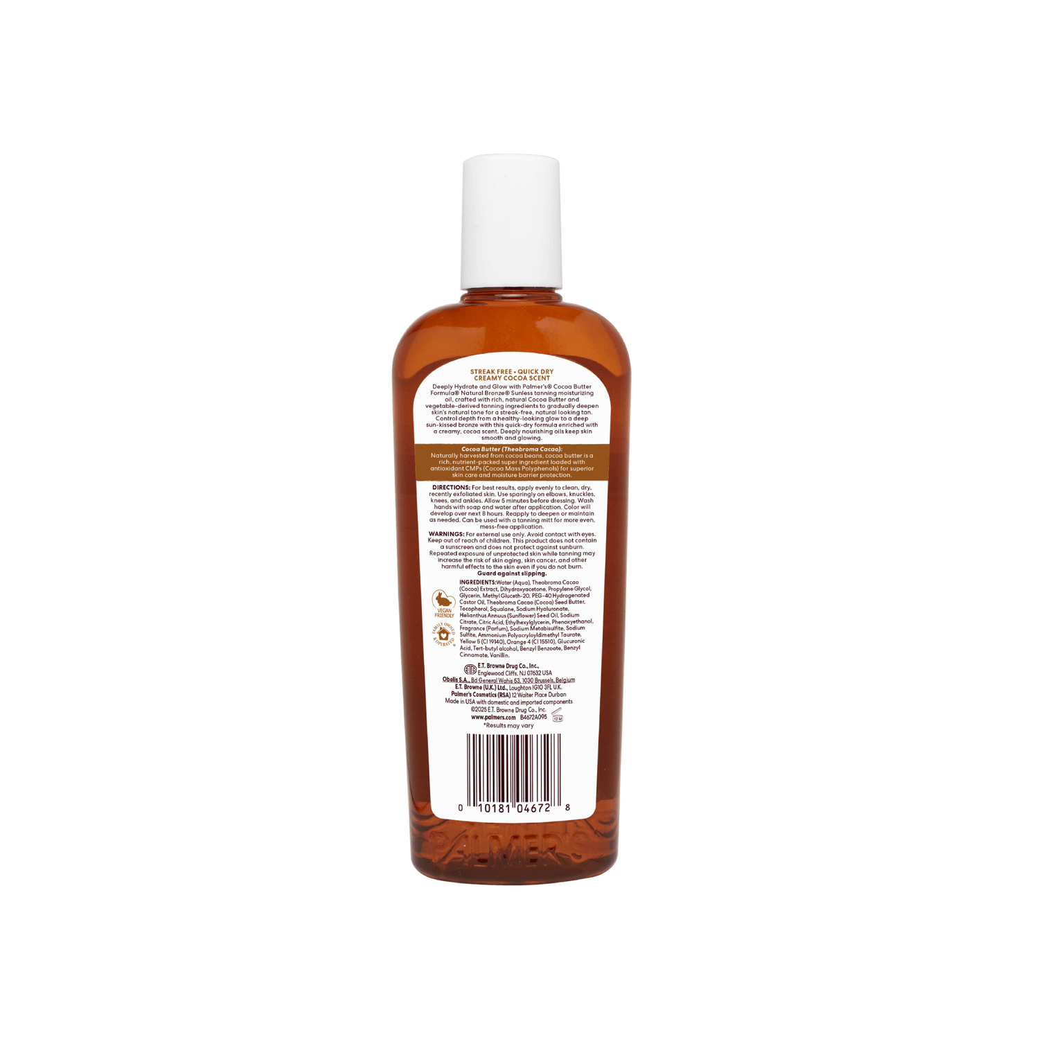 Palmers Cocoa Butter Formula Natural Bronze, Aceite Corporal Humectante Autobronceadora