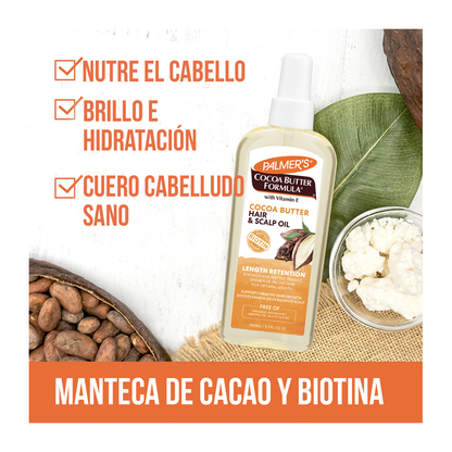 Palmer´s Cocoa Butter Formula Aceite para Cabello y Raíces Length Retention Cacao